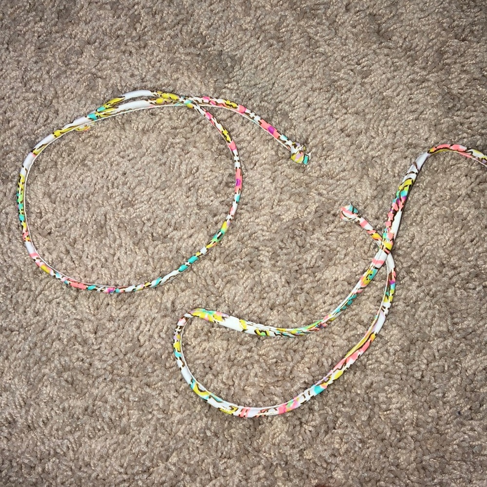 Paisley bikini straps
